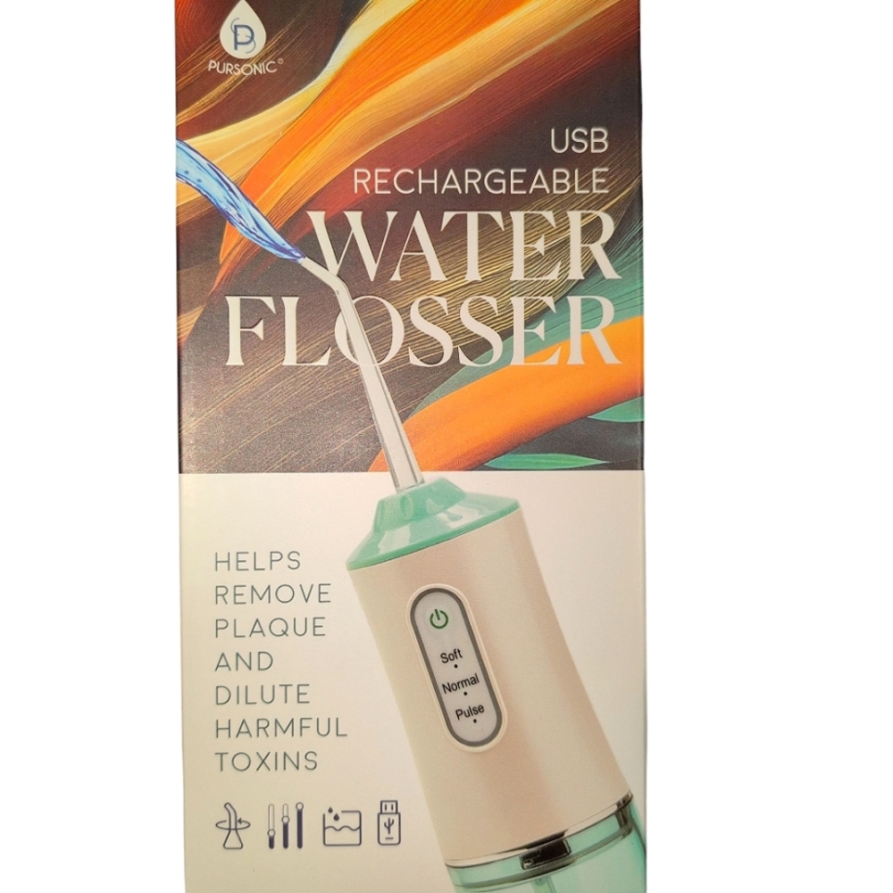 PURSONIC USB Rechargeable Water Flosser. Portable! NEW In Box! 😁